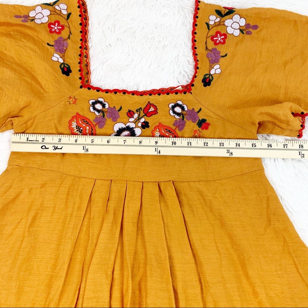 Madewell floral Embroidered Square-Neck Mini Dress - Picture 5 of 8